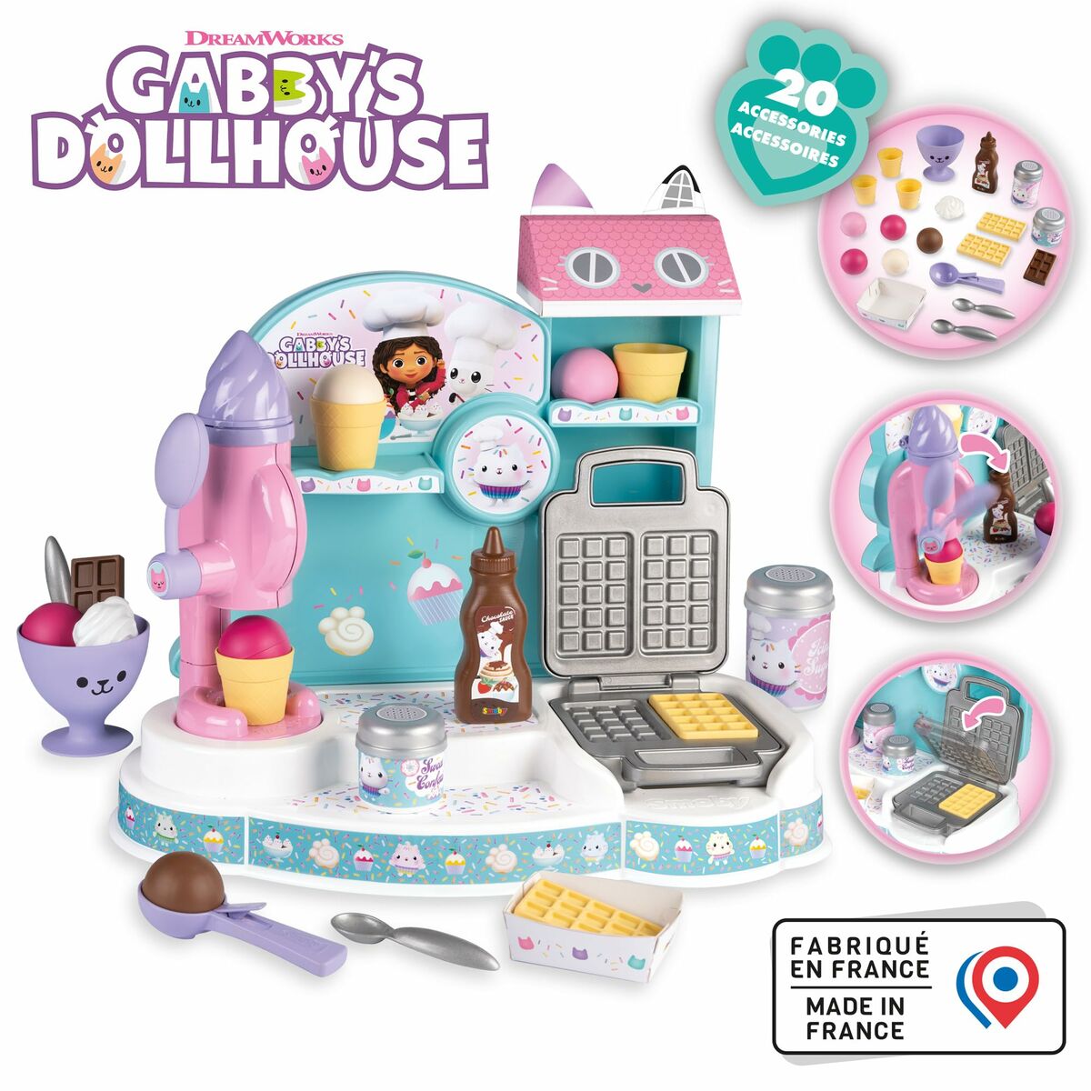 Playset Smoby Gabby´s Dollhouse Kitchen - Jucarii si jocuri, Păpuși și figurine