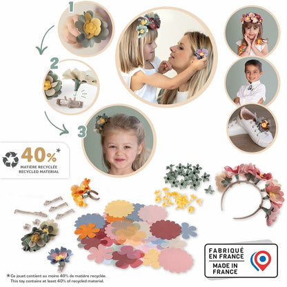 Set de Creat Bijuterii Florale Smoby CREA, 100 Accesorii - Jucarii si jocuri, Imitații de jocuri