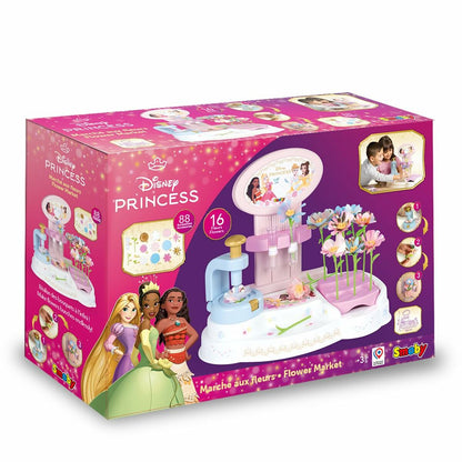 Atelier/Târg de Flori Smoby Disney Princess, Kit de Creație Buchete, 88 Accesorii, 3+ Ani - Jucarii si jocuri, Imitații de jocuri