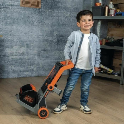 Atelier Mobil Black+Decker Smoby 3-în-1, Cărucior de Scule și Banc de Lucru - Jucarii si jocuri, Imitații de jocuri