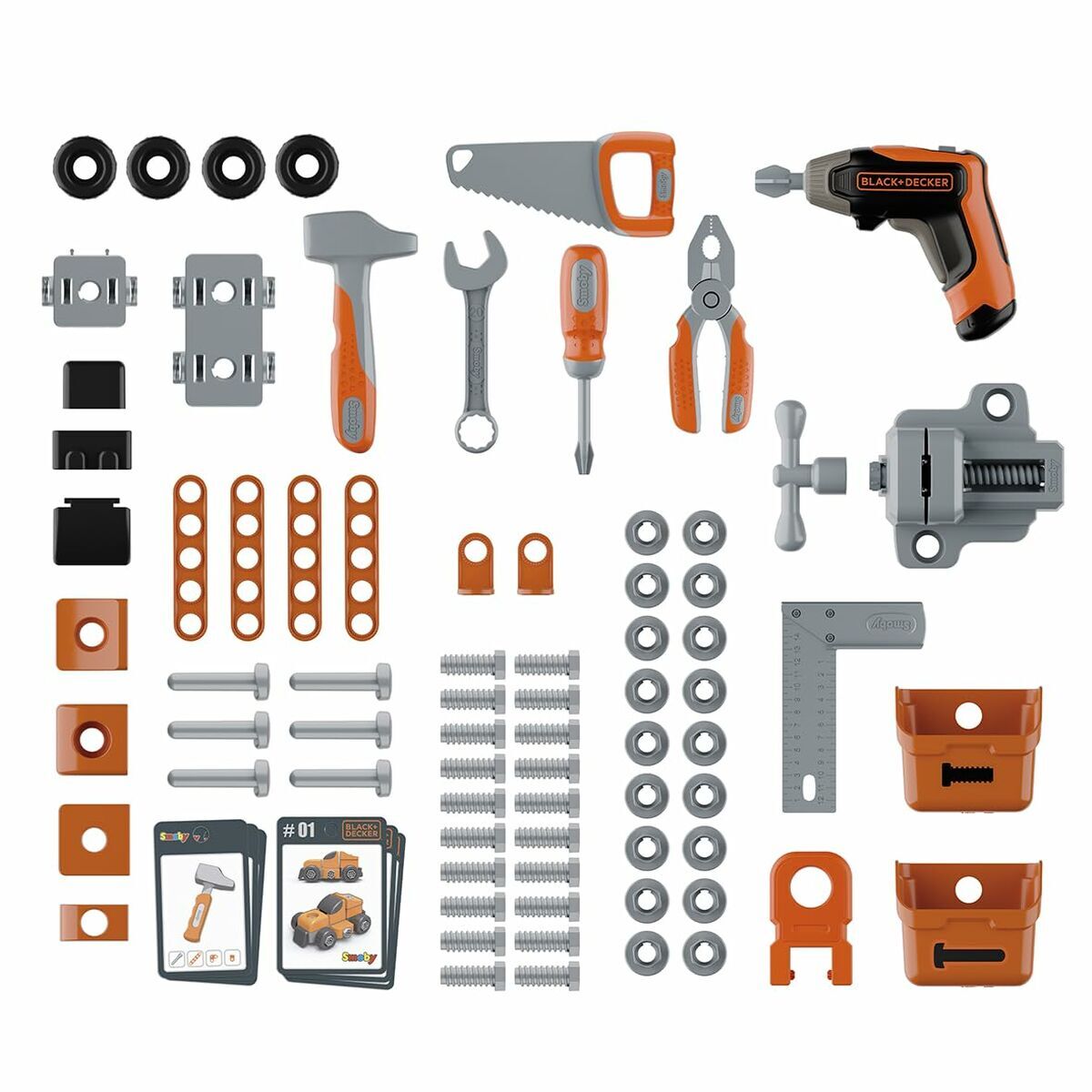 Atelier/Banc de Lucru Smoby Black+Decker cu Bormașină - Jucarii si jocuri, Imitații de jocuri