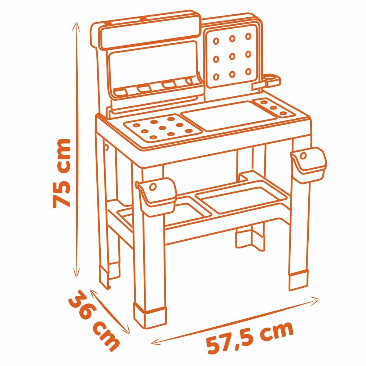 Atelier/Banc de Lucru Smoby Black+Decker cu Bormașină - Jucarii si jocuri, Imitații de jocuri