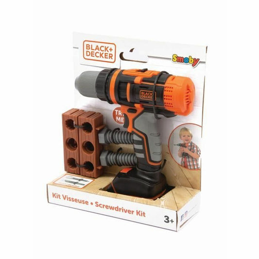 Burghiu jucărie Smoby Black + Decker - Jucarii si jocuri, Imitații de jocuri