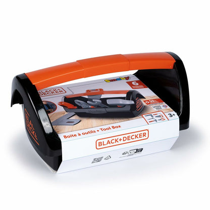 Trusă/Cutie de Scule Smoby Black+Decker, Unelte Portabile, 50% Material Reciclat, 3+ Ani - Jucarii si jocuri, Imitații de jocuri