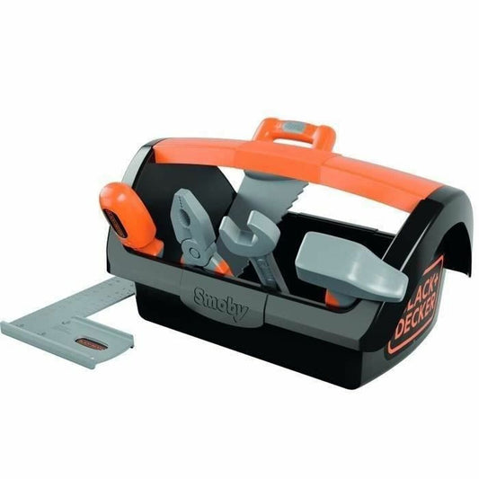 Trusă/Cutie de Scule Smoby Black+Decker, Unelte Portabile, 50% Material Reciclat, 3+ Ani - Jucarii si jocuri, Imitații de jocuri