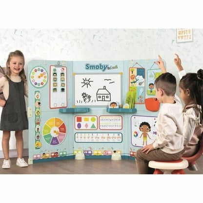Centru de Activități Smoby School 3-în-1 (Tablă Școlară), Cu 38 Accesorii, Pliabil, 3+ Ani - Jucarii si jocuri, Imitații de jocuri
