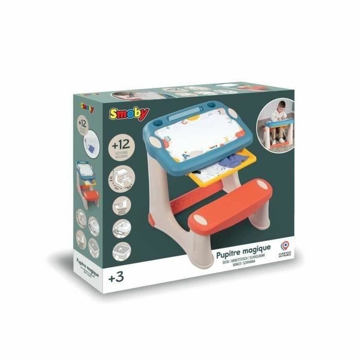Birou Smoby Magic desk - Bebelus, Jucăriile copilăriei timpurii