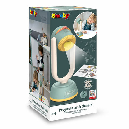 Proiector de Desen Smoby, 192 Modele (3 Cartușe), Lampă Ajustabilă, Ideal pentru Copii 4+ Ani - Jucarii si jocuri, Imitații de jocuri