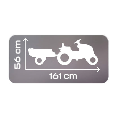 Tractor cu Pedale Smoby Stronger XXL Gri 161 x 56 cm Remorcă - Jucarii si jocuri, În aer liber și sport