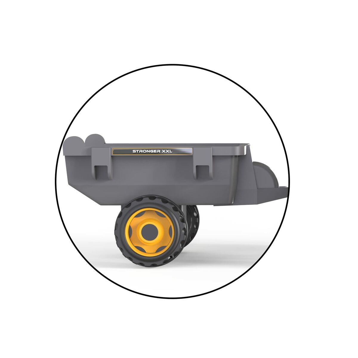 Tractor cu Pedale Smoby Stronger XXL Gri 161 x 56 cm Remorcă - Jucarii si jocuri, În aer liber și sport