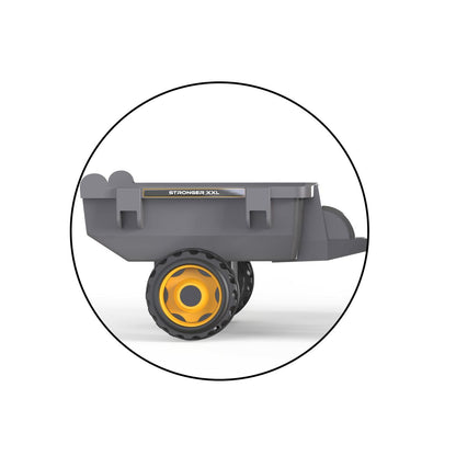 Tractor cu Pedale Smoby Stronger XXL Gri 161 x 56 cm Remorcă - Jucarii si jocuri, În aer liber și sport