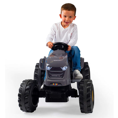 Tractor cu Pedale Smoby Stronger XXL Gri 161 x 56 cm Remorcă - Jucarii si jocuri, În aer liber și sport
