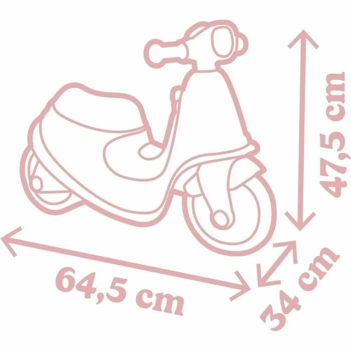 Mașină-Premergător Smoby scooter Roz - Jucarii si jocuri, În aer liber și sport