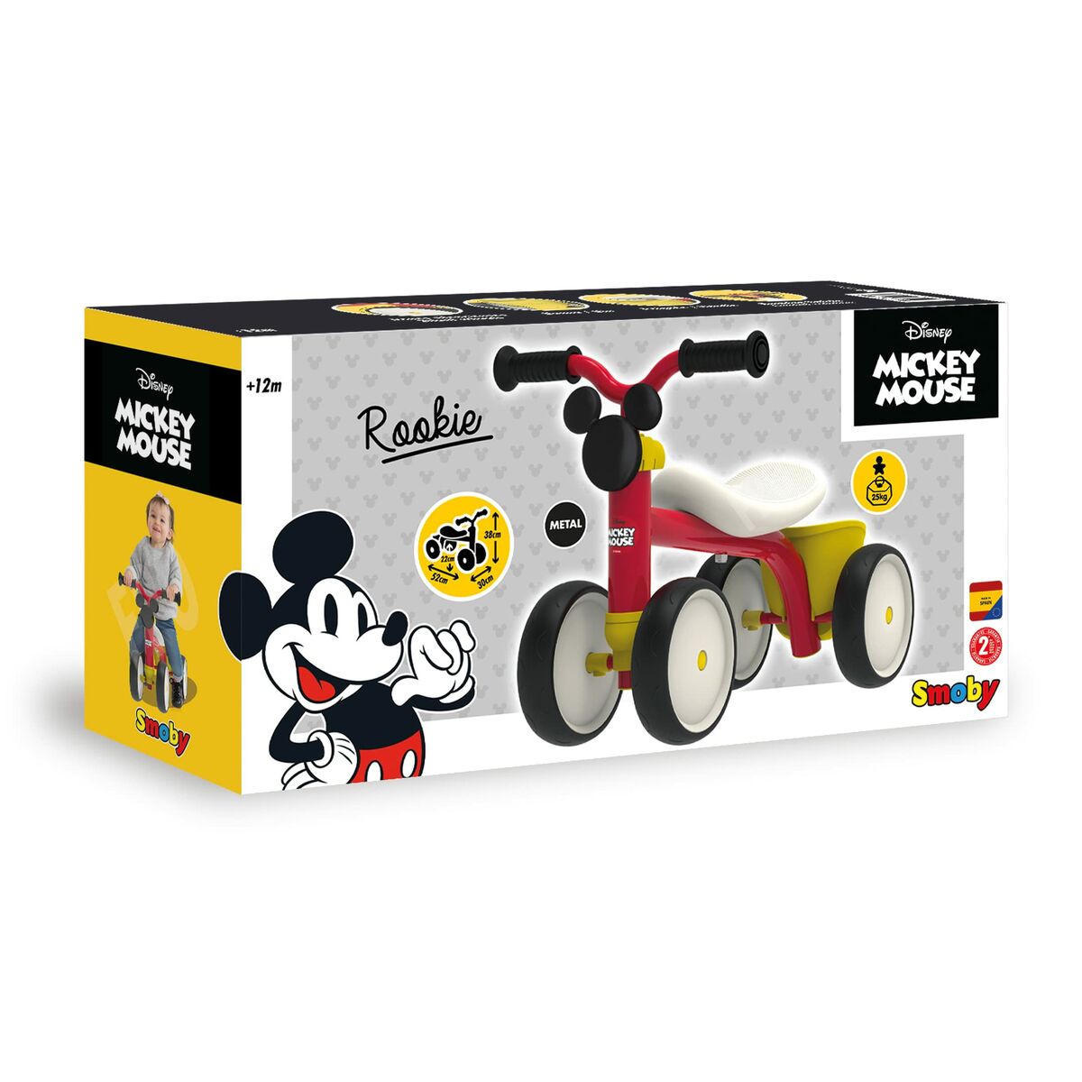 Mașină-Premergător Smoby Mickey Bearer Rookie - Jucarii si jocuri, În aer liber și sport