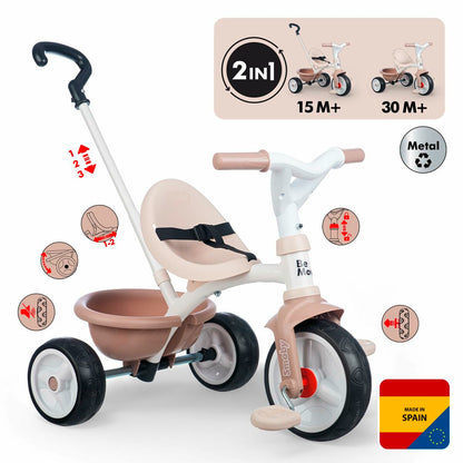 Triciclu Smoby Be move Bej - Jucarii si jocuri, În aer liber și sport