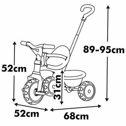 Triciclu Smoby Metalizat - Jucarii si jocuri, În aer liber și sport