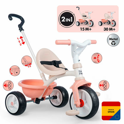 Triciclu Smoby Be Move Roz - Jucarii si jocuri, În aer liber și sport