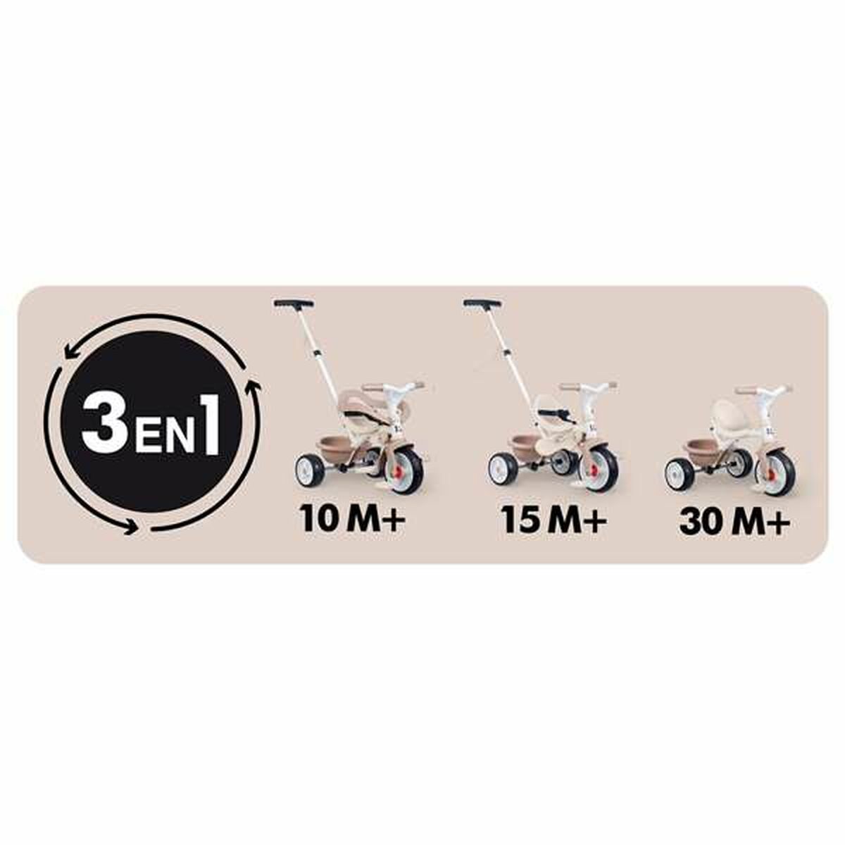 Triciclu Smoby Be Move Confort Bej - Jucarii si jocuri, În aer liber și sport
