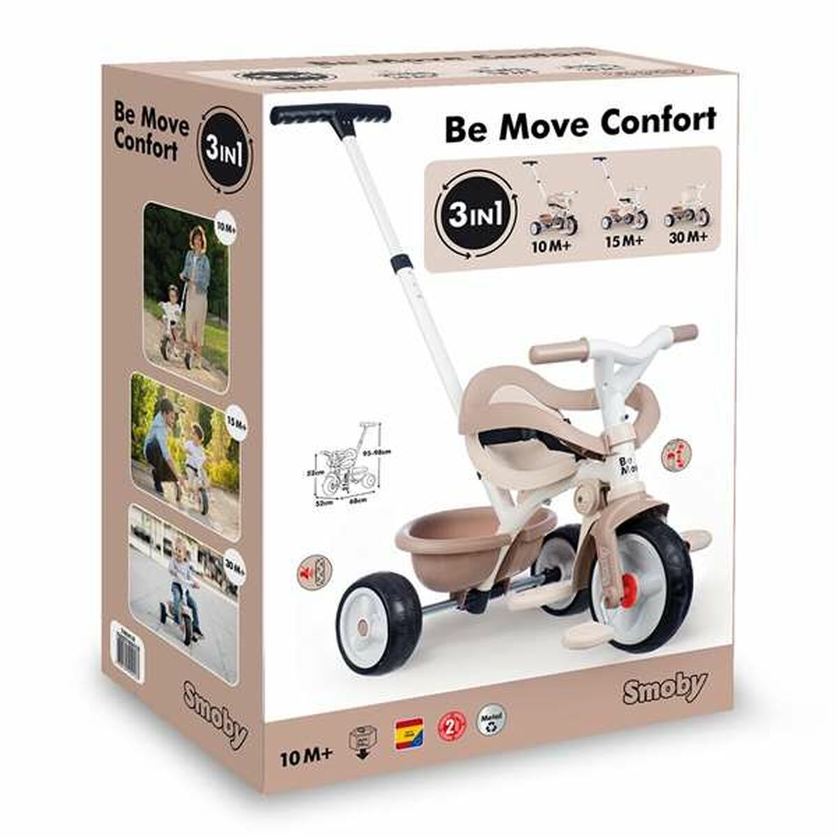 Triciclu Smoby Be Move Confort Bej - Jucarii si jocuri, În aer liber și sport