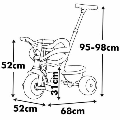 Triciclu Smoby Metalizat - Jucarii si jocuri, În aer liber și sport