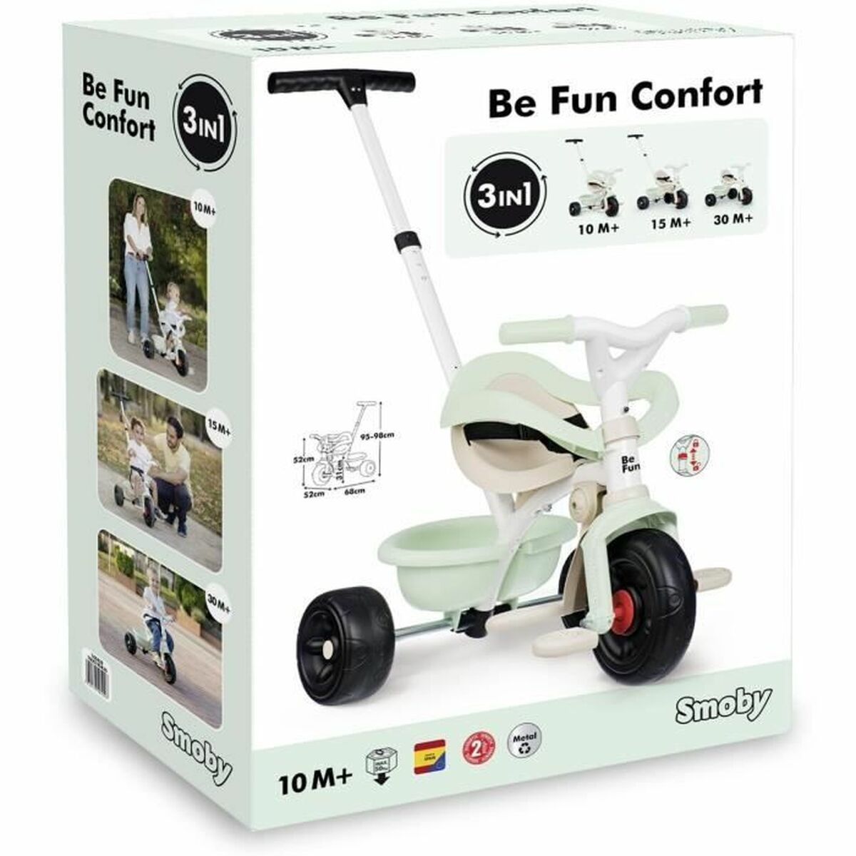 Triciclu Smoby Be Fun - Jucarii si jocuri, În aer liber și sport