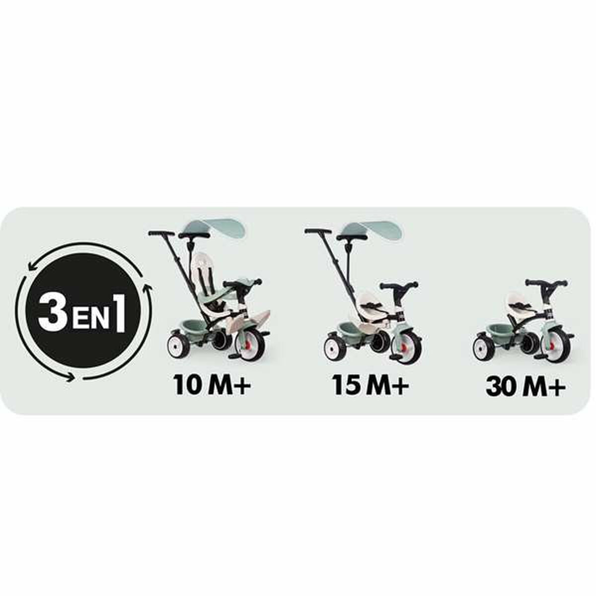 Triciclu Smoby S.Life Balade Multicolor - Jucarii si jocuri, În aer liber și sport