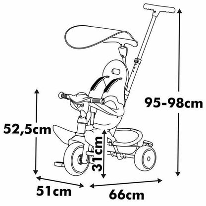 Triciclu Smoby S.Life Balade Multicolor - Jucarii si jocuri, În aer liber și sport