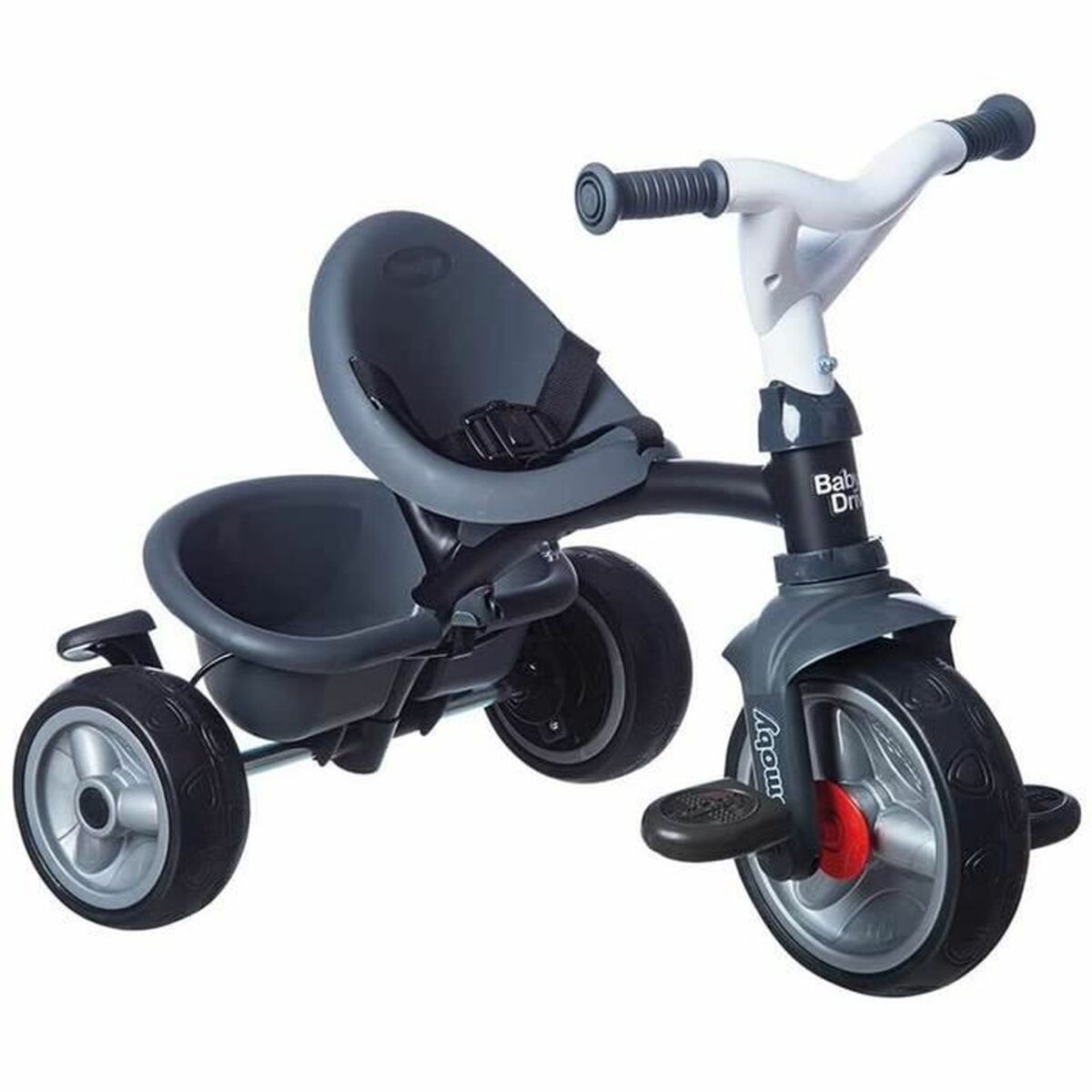 Triciclu Smoby Baby Driver Plus Gri - Jucarii si jocuri, În aer liber și sport