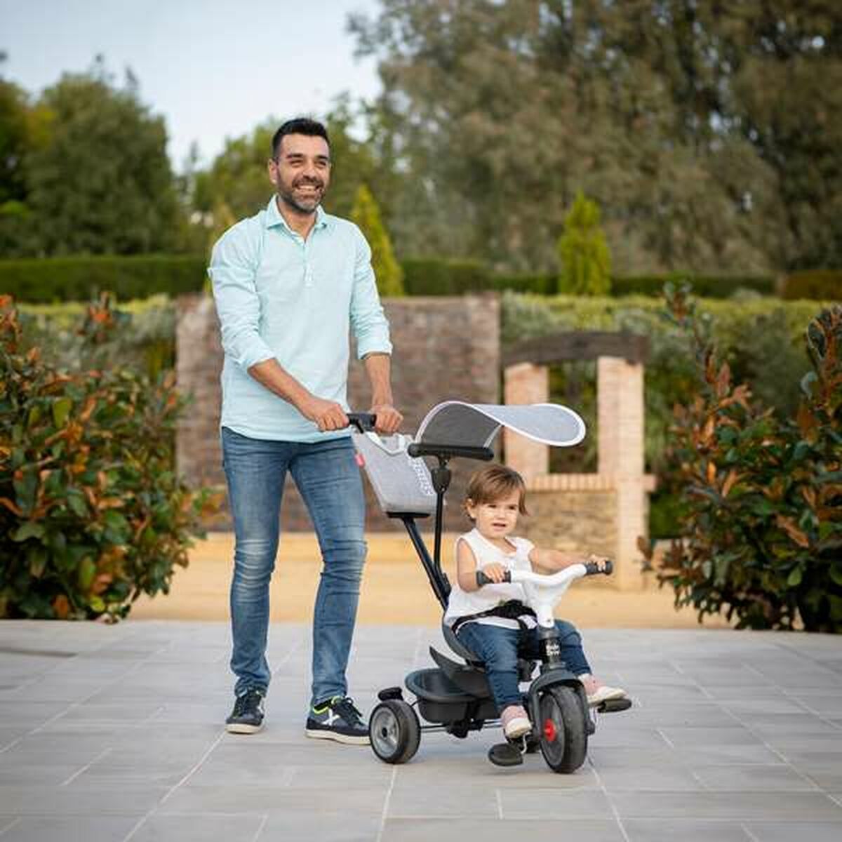Triciclu Smoby Baby Driver Gri - Jucarii si jocuri, În aer liber și sport