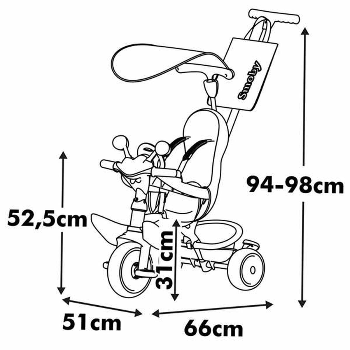Triciclu Smoby Metalizat - Jucarii si jocuri, În aer liber și sport