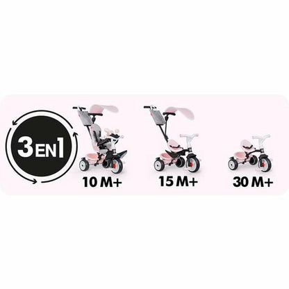 Triciclu Smoby Baby Driver Confort Metalizat - Jucarii si jocuri, În aer liber și sport