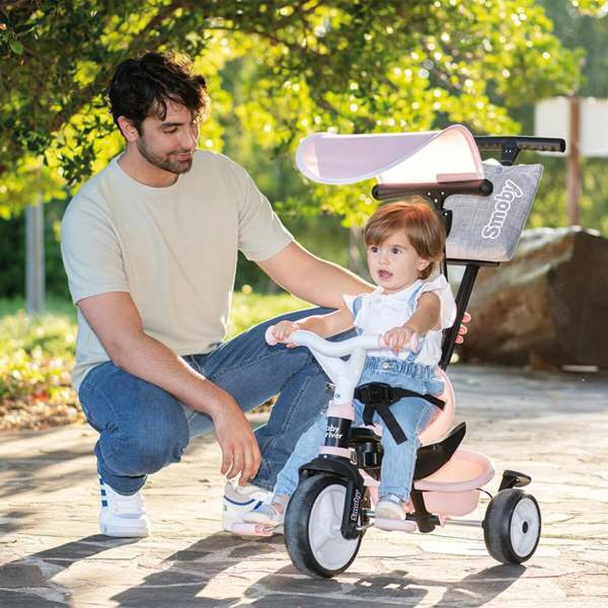 Triciclu Smoby Baby Driver Confort Metalizat - Jucarii si jocuri, În aer liber și sport