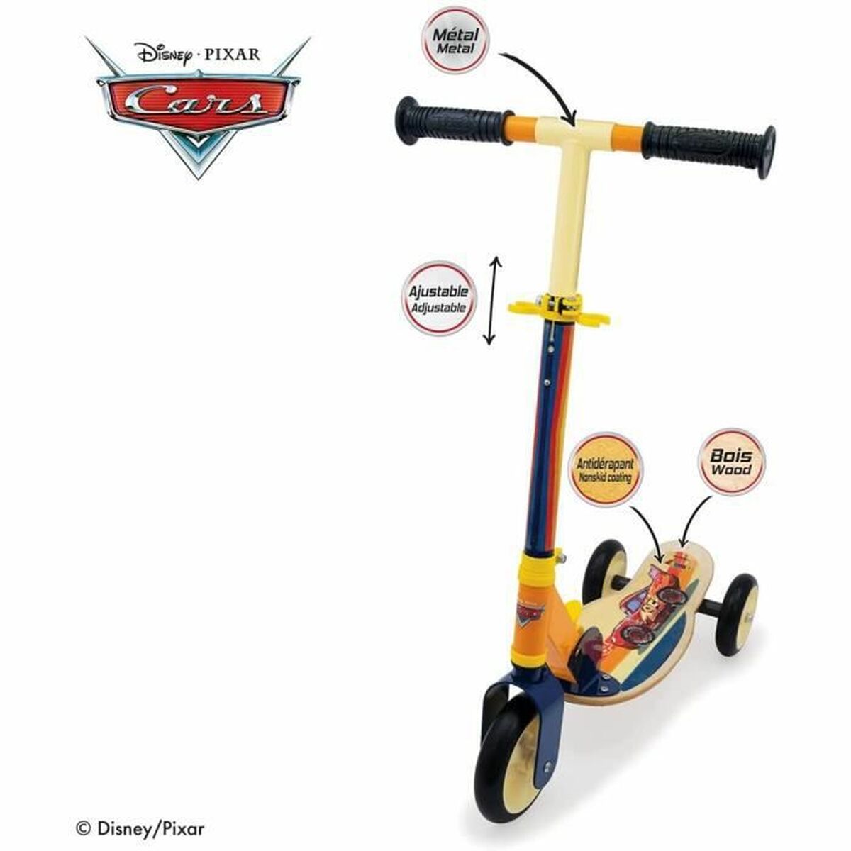 Trotinetă Smoby Cars - Jucarii si jocuri, În aer liber și sport