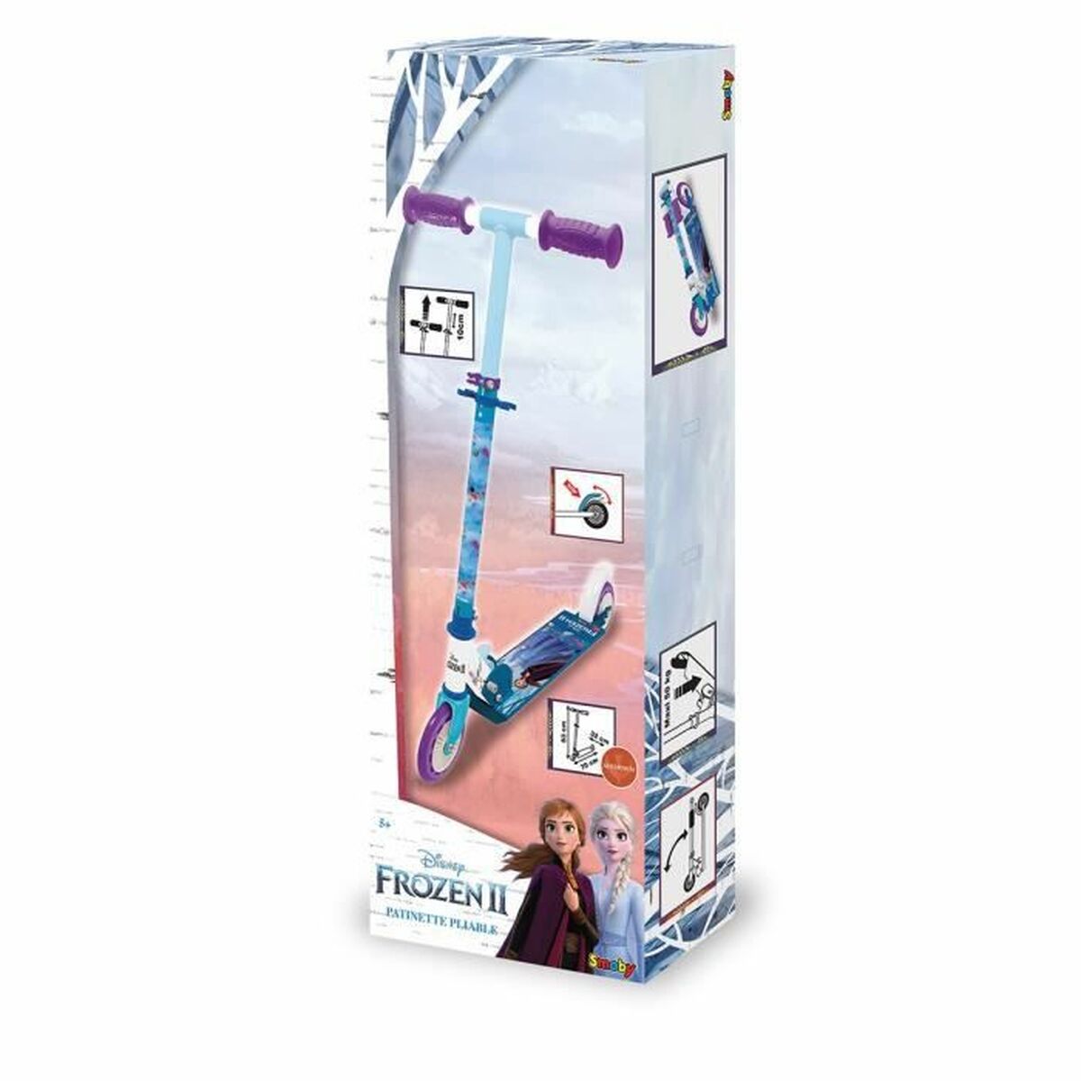 Trotinetă Smoby Frozen 2 - Jucarii si jocuri, În aer liber și sport