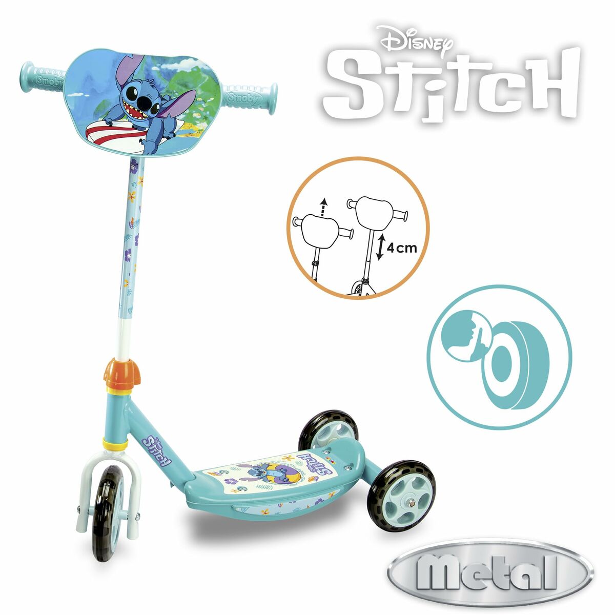 Triciclu Smoby Stitch 3R - Jucarii si jocuri, În aer liber și sport