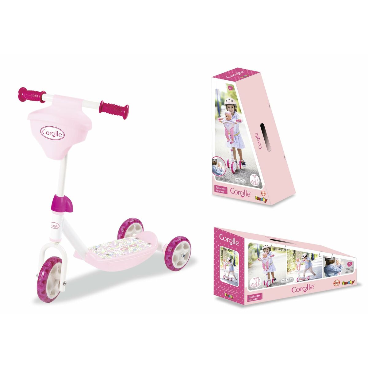 Trotinetă Smoby Roz - Sport și în aer liber, Mobilitate urbană