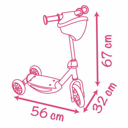 Trotinetă Smoby Roz - Sport și în aer liber, Mobilitate urbană