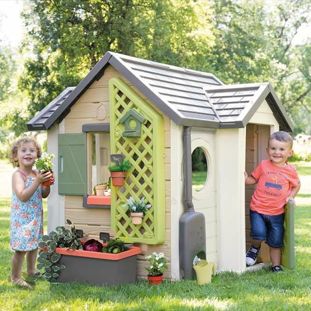 Casă pentru Copii de Joacă Smoby Life Garden - Jucarii si jocuri, În aer liber și sport