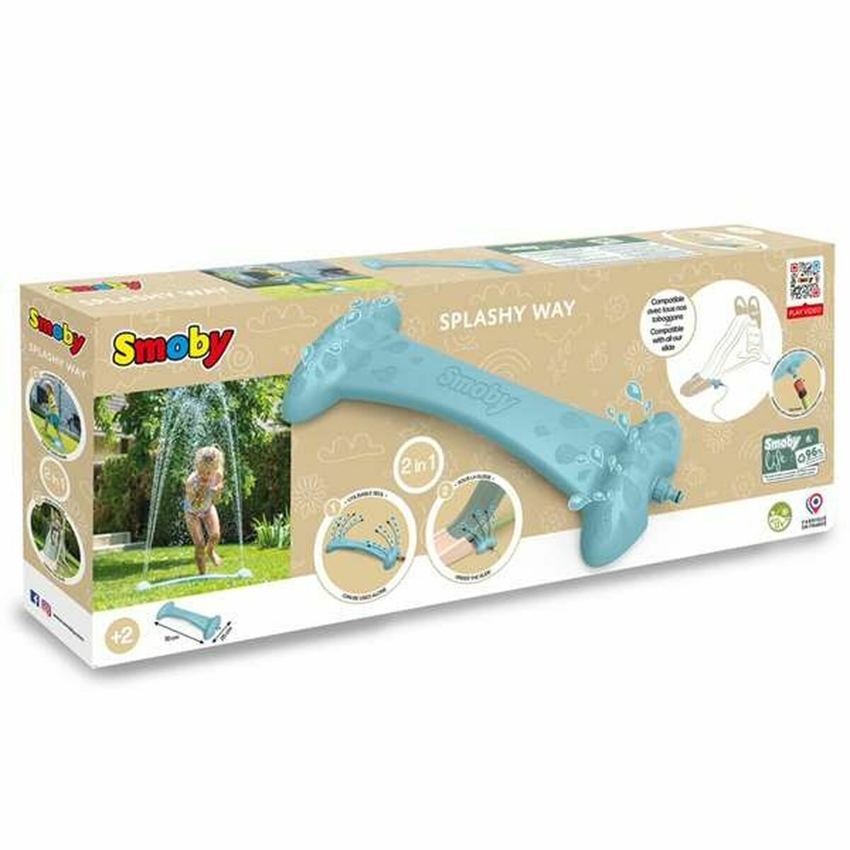 Tobogan Smoby Splashy Way - Jucarii si jocuri, În aer liber și sport