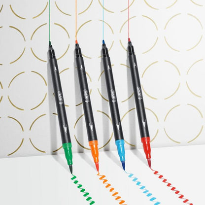 Set de Carioci Bic Intensity Dual Tip Multicolor 6 Piese - Birou și papetărie, Pixuri, creioane și articole de scris