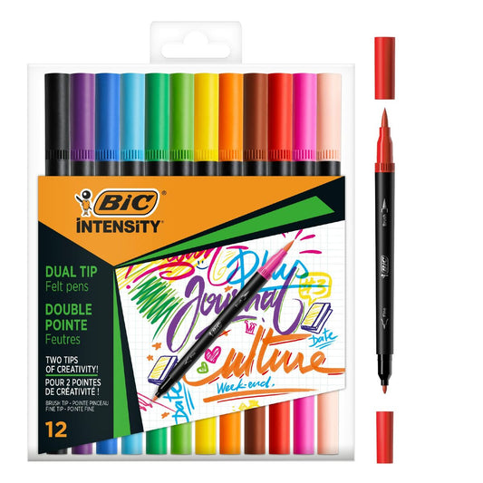 Set de Carioci Bic Intensity 12 Piese Multicolor - Birou și papetărie, Pixuri, creioane și articole de scris