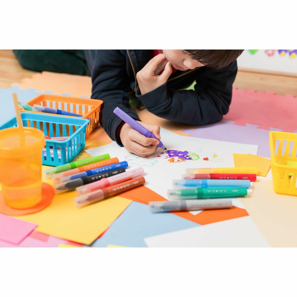 Set pentru desen Bic 517250 Multicolor (12 Unități) - Birou și papetărie, Pixuri, creioane și articole de scris