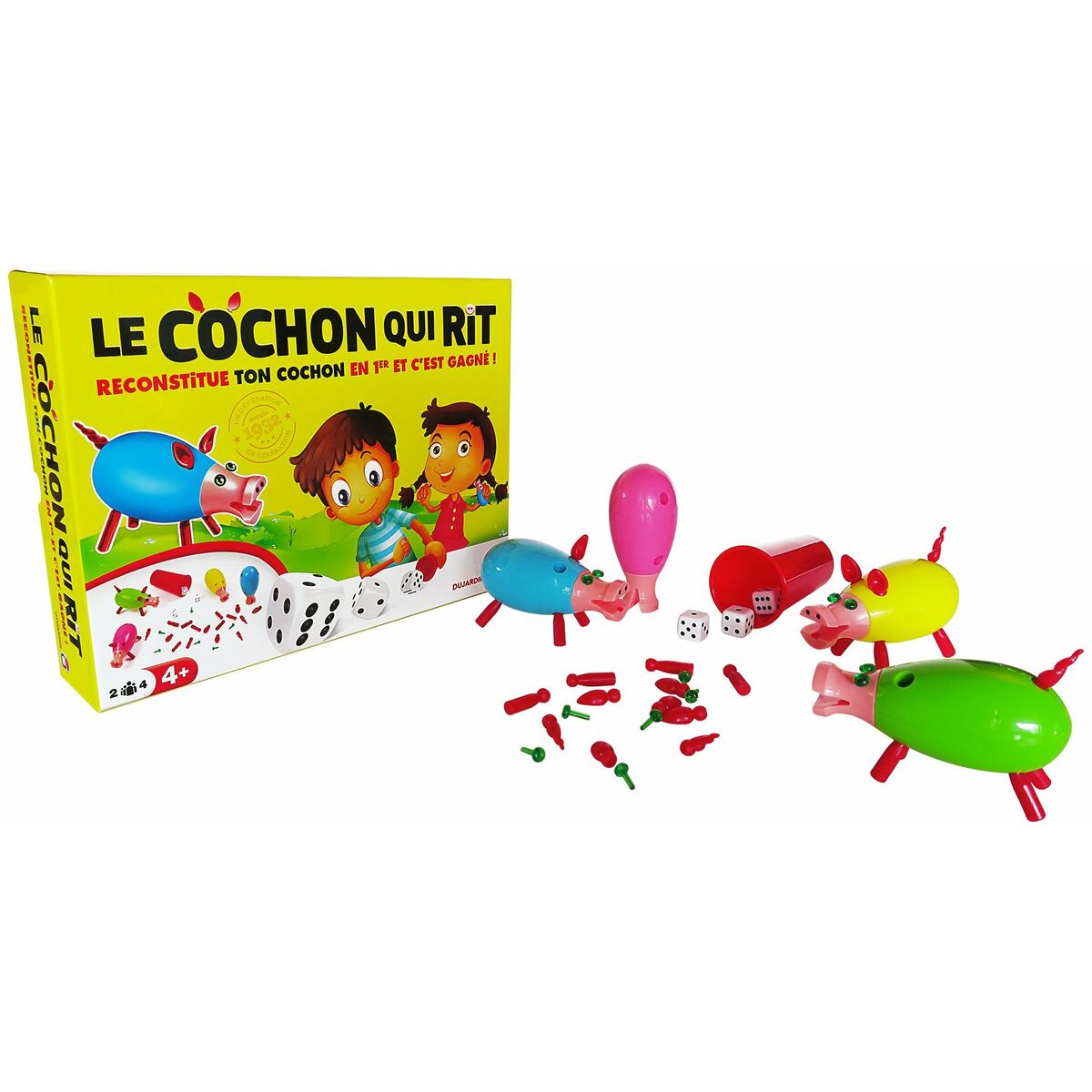 Joc de Masă Dujardin Laughing Pig by 4 (FR) - Jucarii si jocuri, Jocuri și accesorii