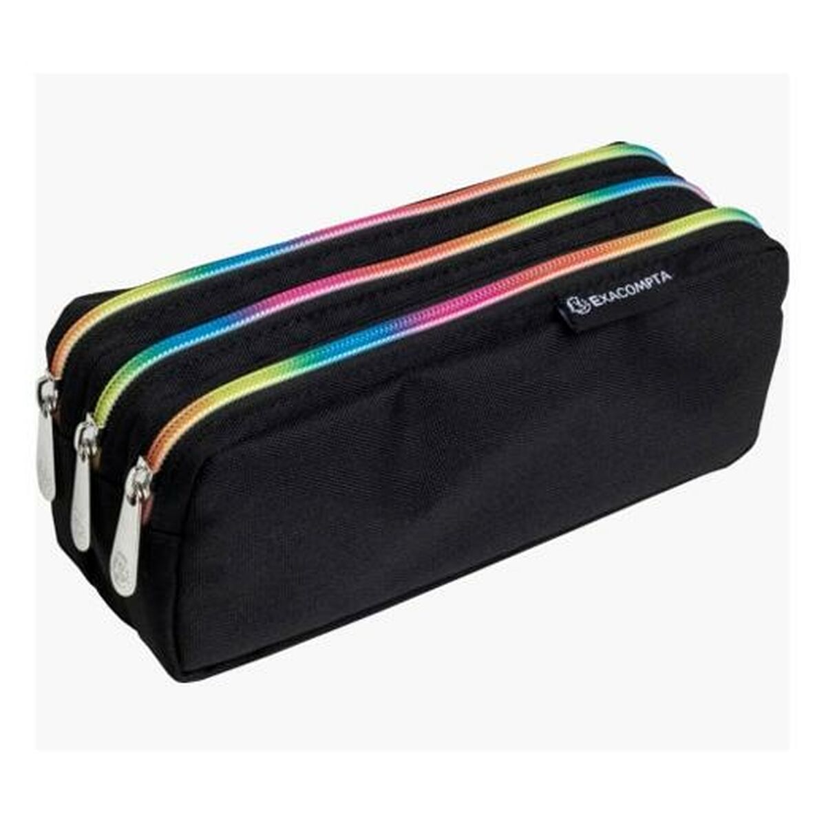 Penar Școlar Exacompta Rainbow Negru 22,5 x 8 x 10 cm (6 Unități) - Birou și papetărie, Material școlar și educațional