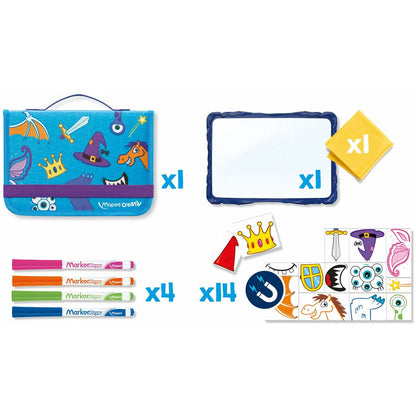 Set pentru desen Maped Travel Board 20 Piese - Jucarii si jocuri, Activități creative