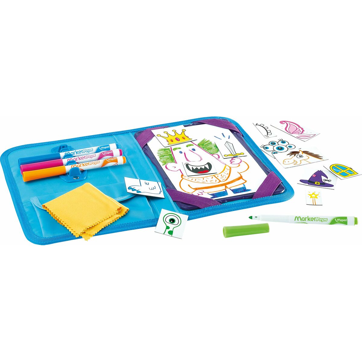 Set pentru desen Maped Travel Board 20 Piese - Jucarii si jocuri, Activități creative