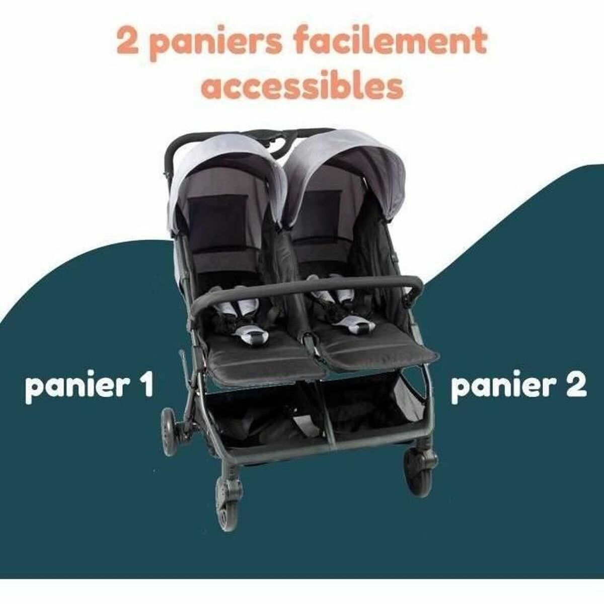 Cărucior de plimbat bebe Bambisol Gri - Bebelus, Cărucioare, scaune și accesorii
