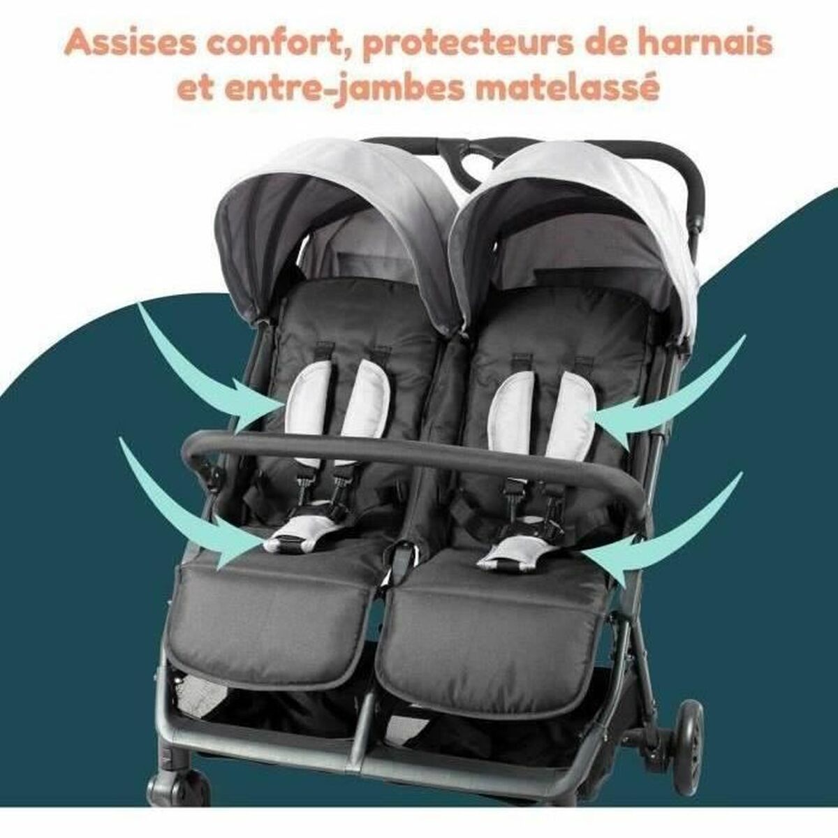 Cărucior de plimbat bebe Bambisol Gri - Bebelus, Cărucioare, scaune și accesorii