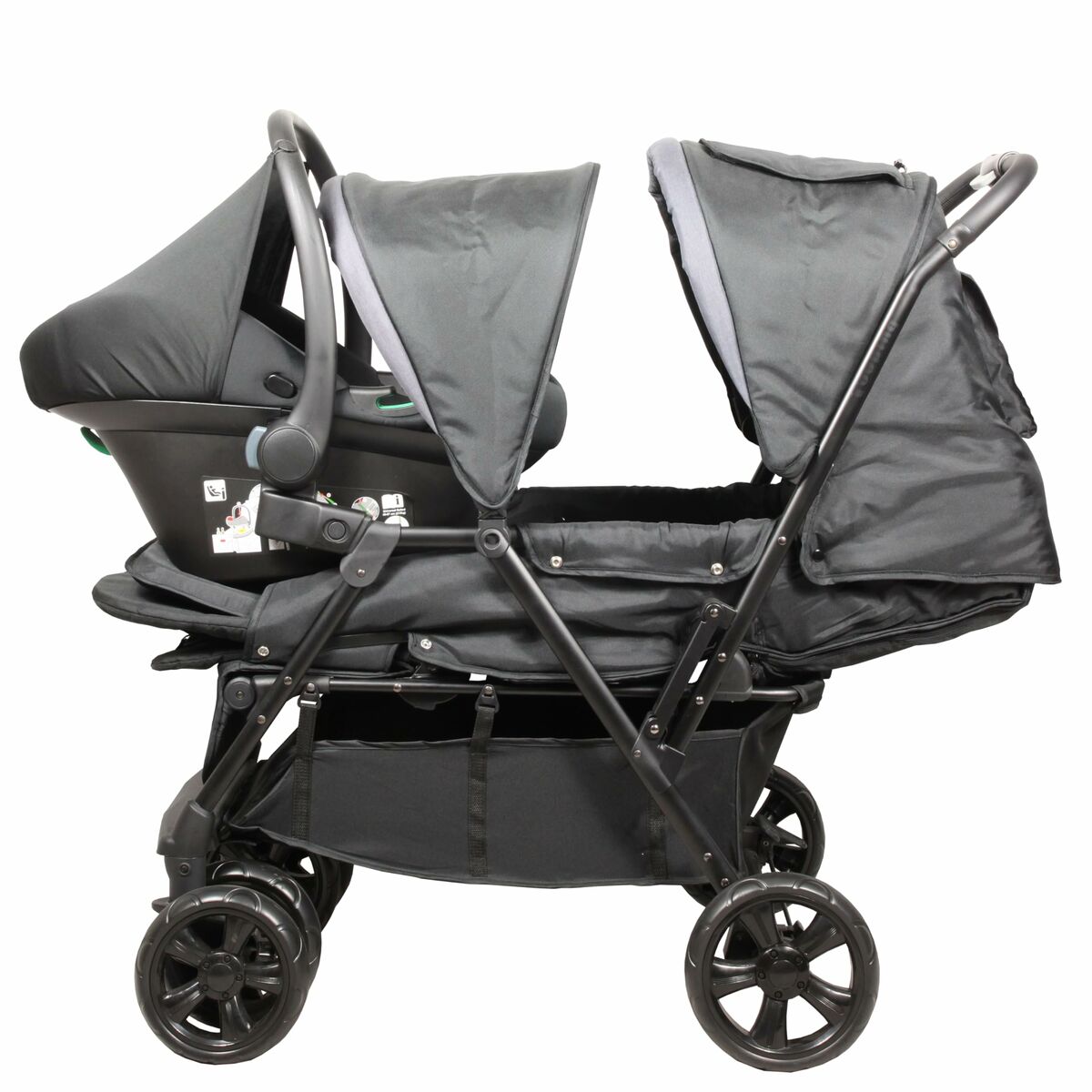 Cărucior de plimbat bebe Bambisol Negru - Bebelus, Cărucioare, scaune și accesorii