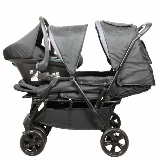 Cărucior de plimbat bebe Bambisol Negru - Bebelus, Cărucioare, scaune și accesorii